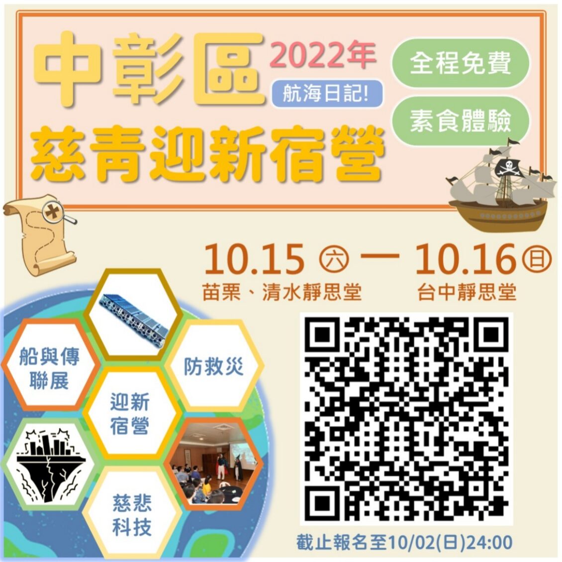 中彰區迎新宿營-學員表單